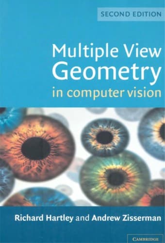 Tapa de Multiple view geometry in computer vision