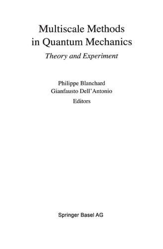 Tapa de Multiscale Methods in Quantum Mechanics