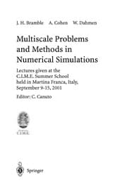 Tapa de Multiscale problems and methods in numerical simulations
