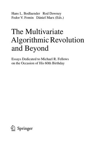 Tapa de The Multivariate Algorithmic Revolution and Beyond