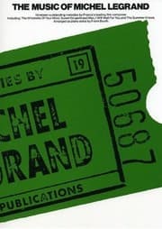 Tapa de The music of michel legrand, arr. f. booth (piano score)