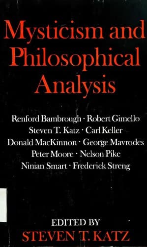 Tapa de Mysticism and philosophical analysis