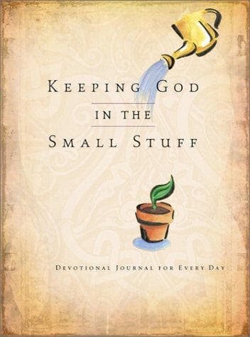Tapa de Keeping God in the Small Stuff Devotional Journal
