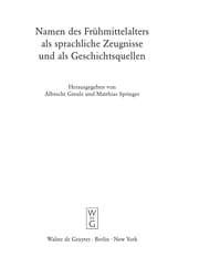 Tapa de Namen des Frühmittelalters als sprachliche Zeugnisse und als Geschichtsquellen