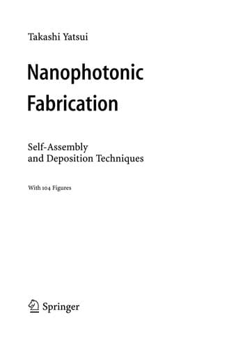 Tapa de Nanophotonic Fabrication