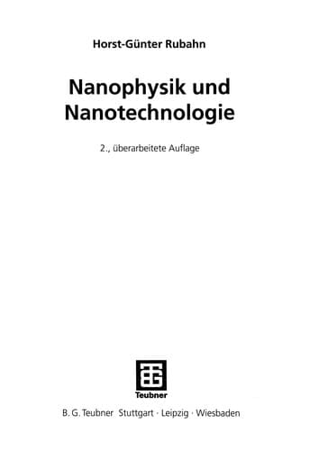 Tapa de Nanophysik und Nanotechnologie