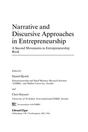 Tapa de NARRATIVE AND DISCURSIVE APPROACHES IN ENTREPRENEURSHIP: A SECOND MOVEMENTS IN...; ED. BY DANIEL HJORTH