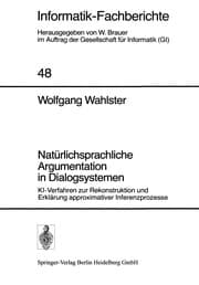 Tapa de Natürlichsprachliche Argumentation in Dialogsystemen