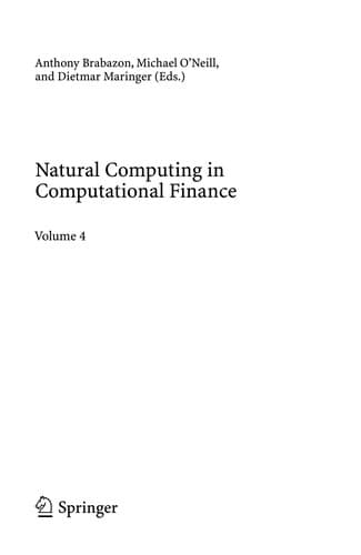 Tapa de Natural Computing in Computational Finance