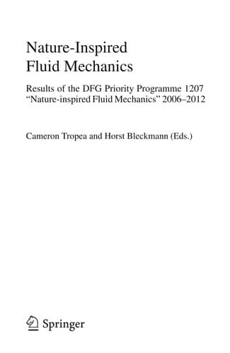 Tapa de Nature-Inspired Fluid Mechanics