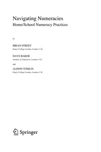 Tapa de Navigating numeracies