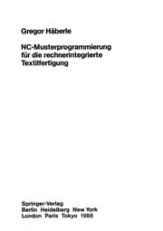 Tapa de NC-Musterprogrammierung für die rechnerintegrierte Textilfertigung