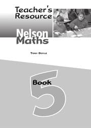 Tapa de Nelson maths teacher's resource