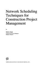 Tapa de Network Scheduling Techniques for Construction Project Management
