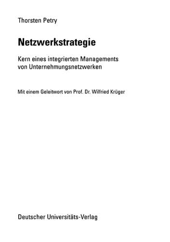 Tapa de Netzwerkstrategie