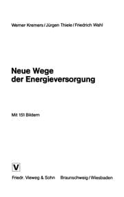 Tapa de Neue Wege der Energieversorgung