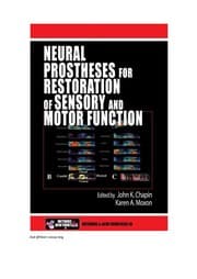 Tapa de Neural prostheses for restoration of sensory and motor function