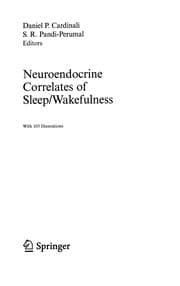Tapa de Neuroendocrine correlates of sleep/wakefulness