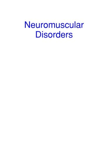 Tapa de Neuromuscular & peripheral nerve disorders