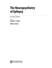 Tapa de The neuropsychiatry of epilepsy