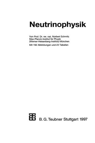 Tapa de Neutrinophysik
