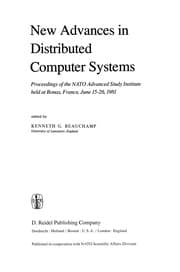 Tapa de New Advances in Distributed Computer Systems
