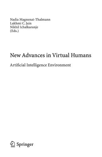 Tapa de New advances in virtual humans