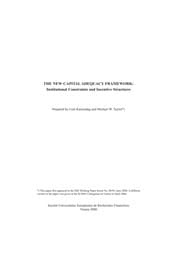 Tapa de The new capital adequacy framework