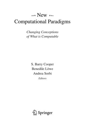 Tapa de New computational paradigms