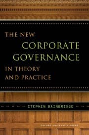 Tapa de The new corporate governance in theory and practice