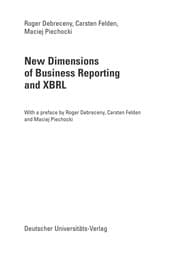 Tapa de New Dimensions of Business Reporting and XBRL