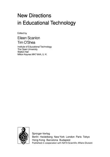 Tapa de New Directions in Educational Technology