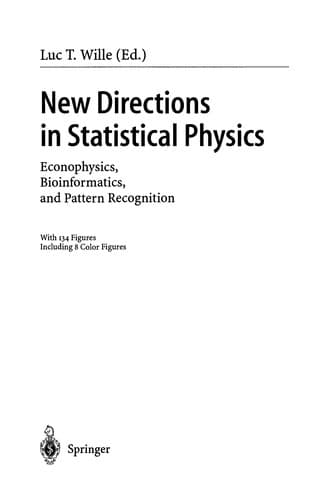 Tapa de New Directions in Statistical Physics
