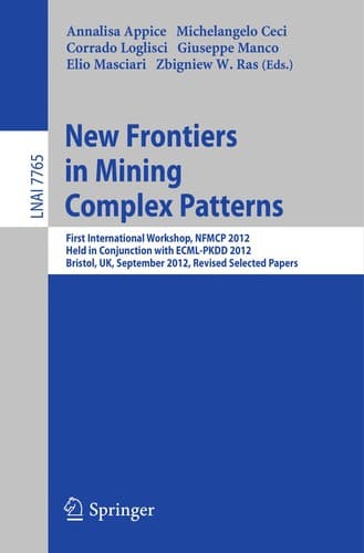 Tapa de New Frontiers in Mining Complex Patterns