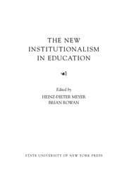 Tapa de New institutionalism in education
