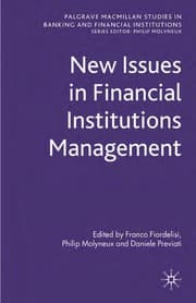 Tapa de New issues in financial institutions management