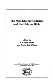 Tapa de The New literary criticism and the Hebrew Bible