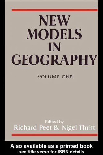 Tapa de New models in geography