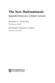 Tapa de The new multinationals