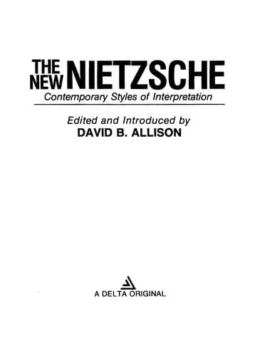 Tapa de The New Nietzsche