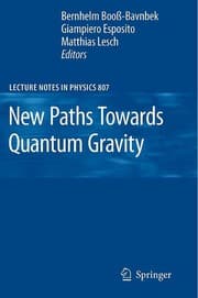 Tapa de New paths towards quantum gravity