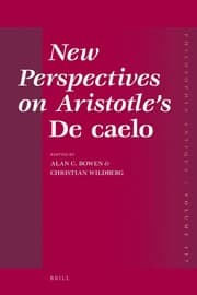 Tapa de New perspectives on Aristotle's De caelo