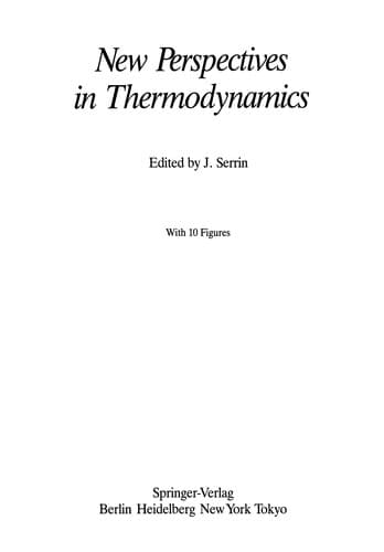 Tapa de New Perspectives in Thermodynamics
