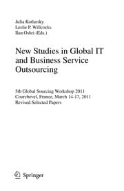Tapa de New Studies in Global IT and Business Service Outsourcing