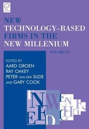 Tapa de New technology based firms in the new millenium