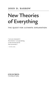 Tapa de New theories of everything