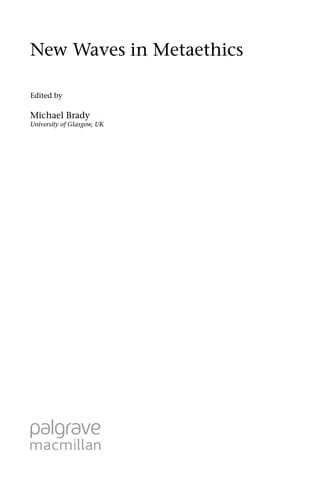 Tapa de New waves in metaethics
