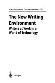 Tapa de The New Writing Environment
