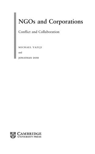 Tapa de NGOs and corporations