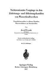 Tapa de Nichtstationäre Vorgänge in den Zuleitungs- und Ableitungskanälen von Wasserkraftwerken